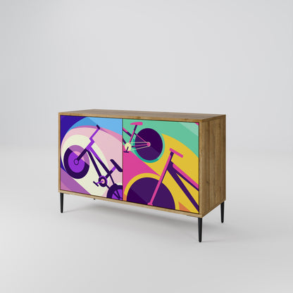BIKE DREAMS 2-dörrars sideboard i ekeffekt