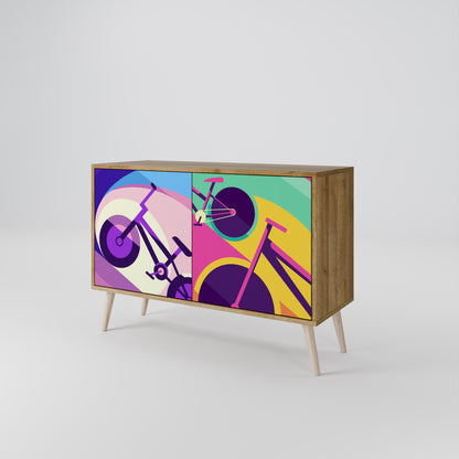 BIKE DREAMS 2-dörrars sideboard i ekeffekt