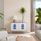 POLISH FOLK ART Skänk med två dörrar