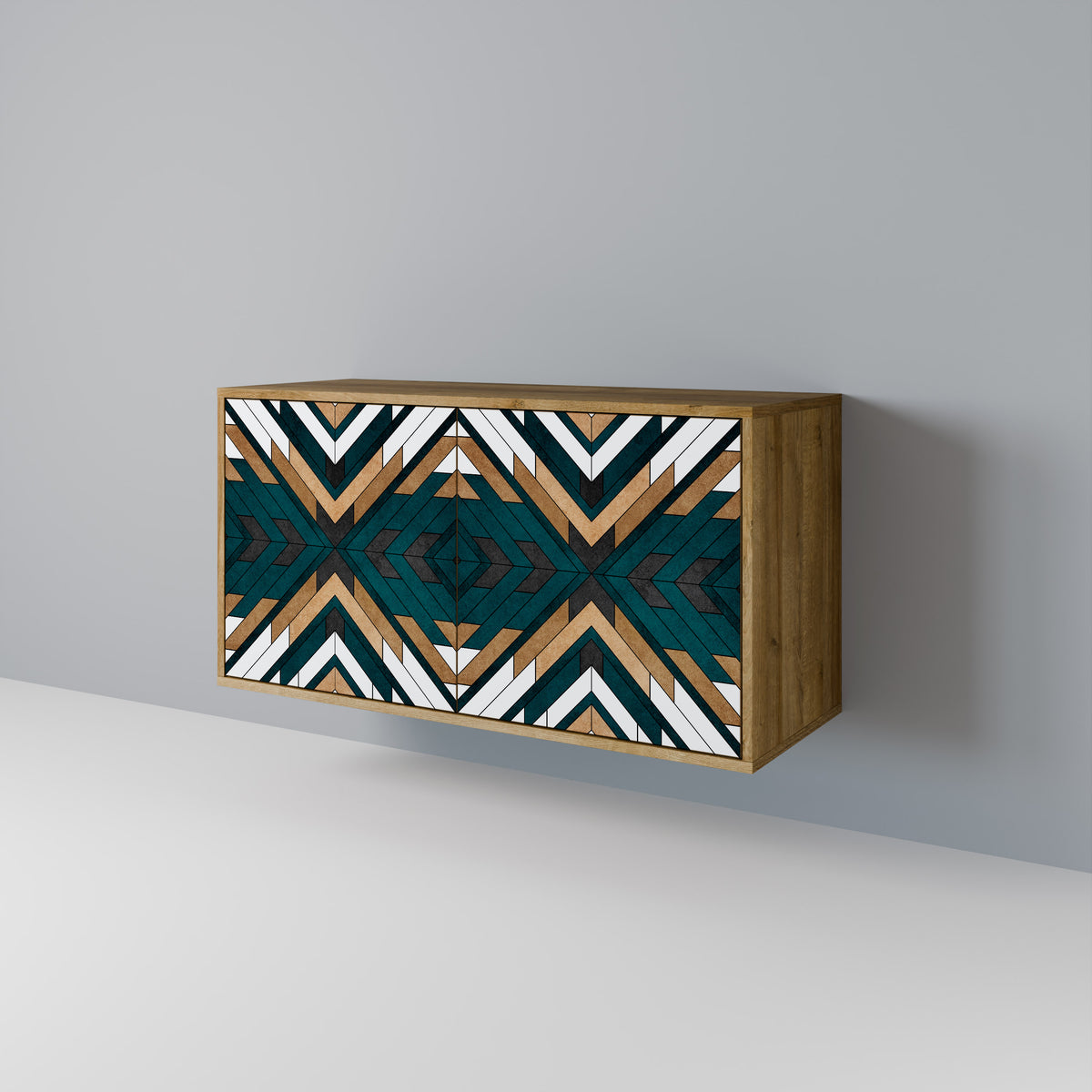 ARTISTIC GEOMETRY Skänk med två dörrar