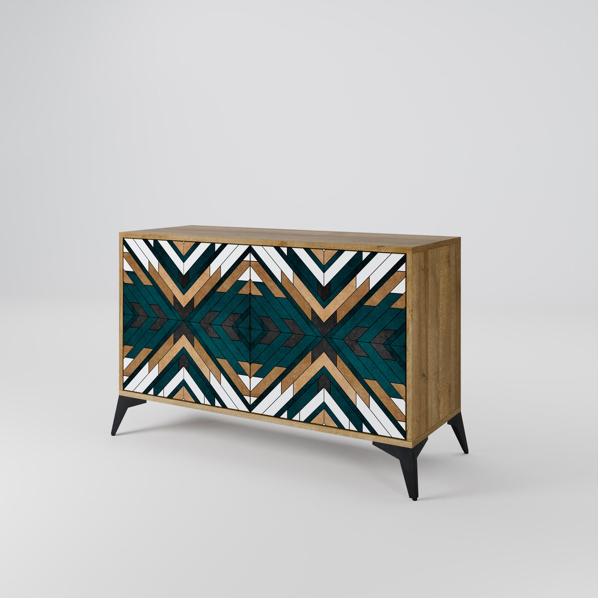 ARTISTIC GEOMETRY Skänk med två dörrar
