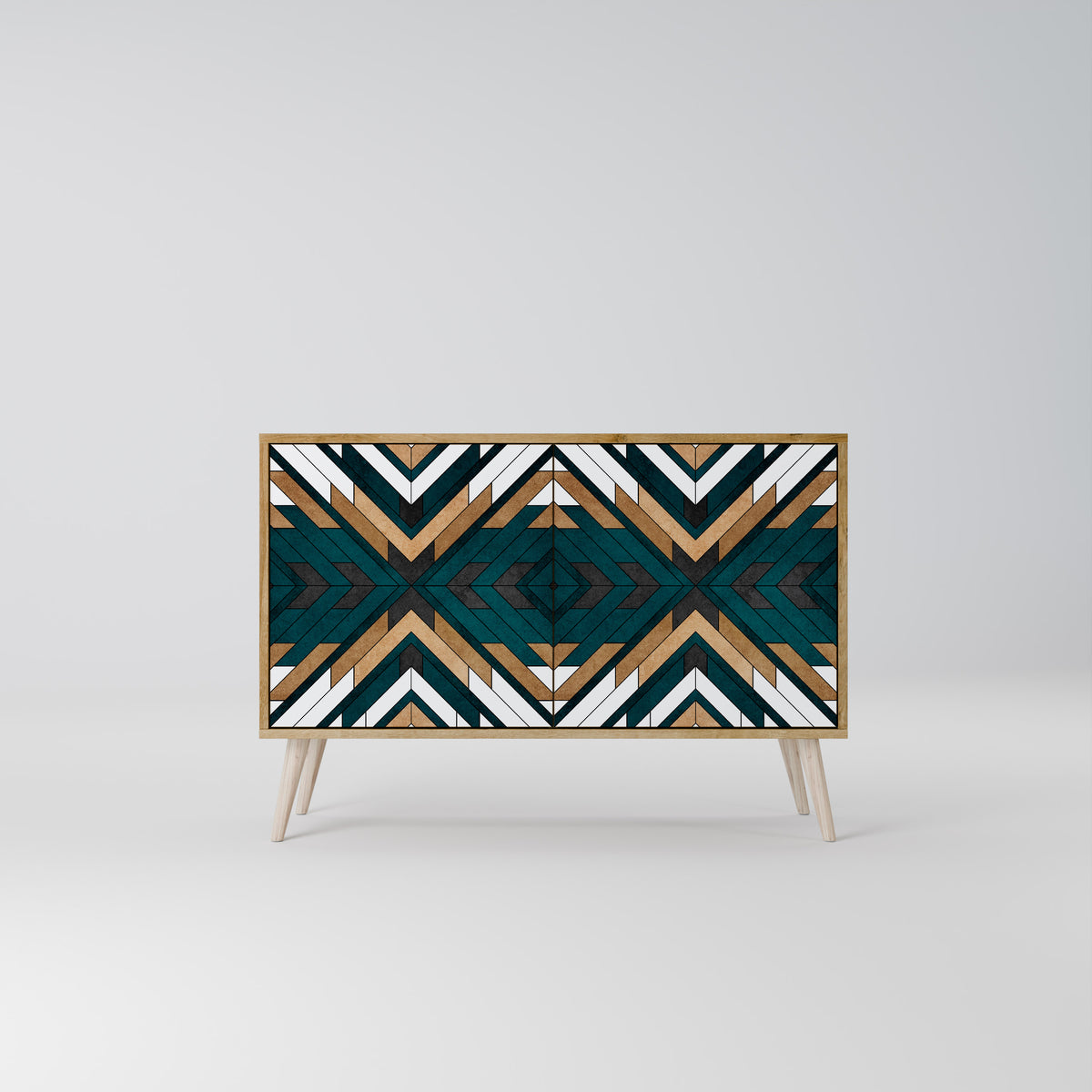 ARTISTIC GEOMETRY Skänk med två dörrar