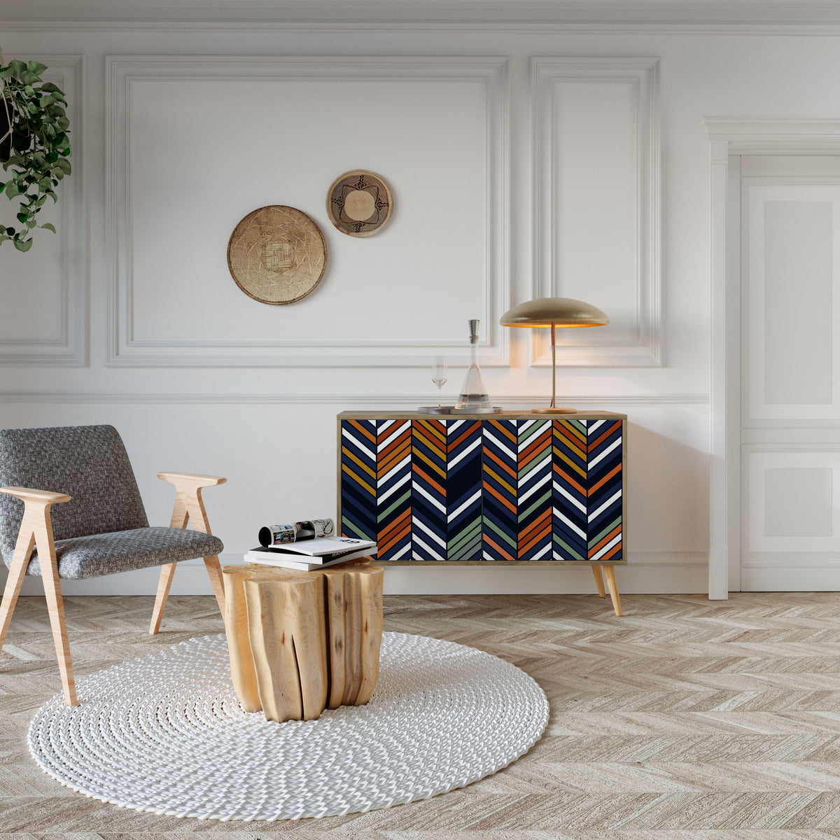 VIBRANT PATCHWORK 2-Door Sideboard