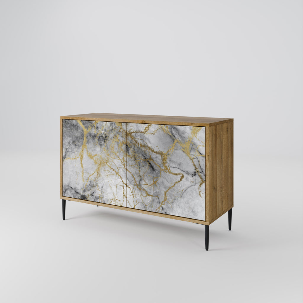 TIMELESS GLIDE 2-Door Sideboard in Oak Effect