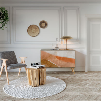 SANDHILLS SPLENDOR 2-dörrars skänk i ekeffekt