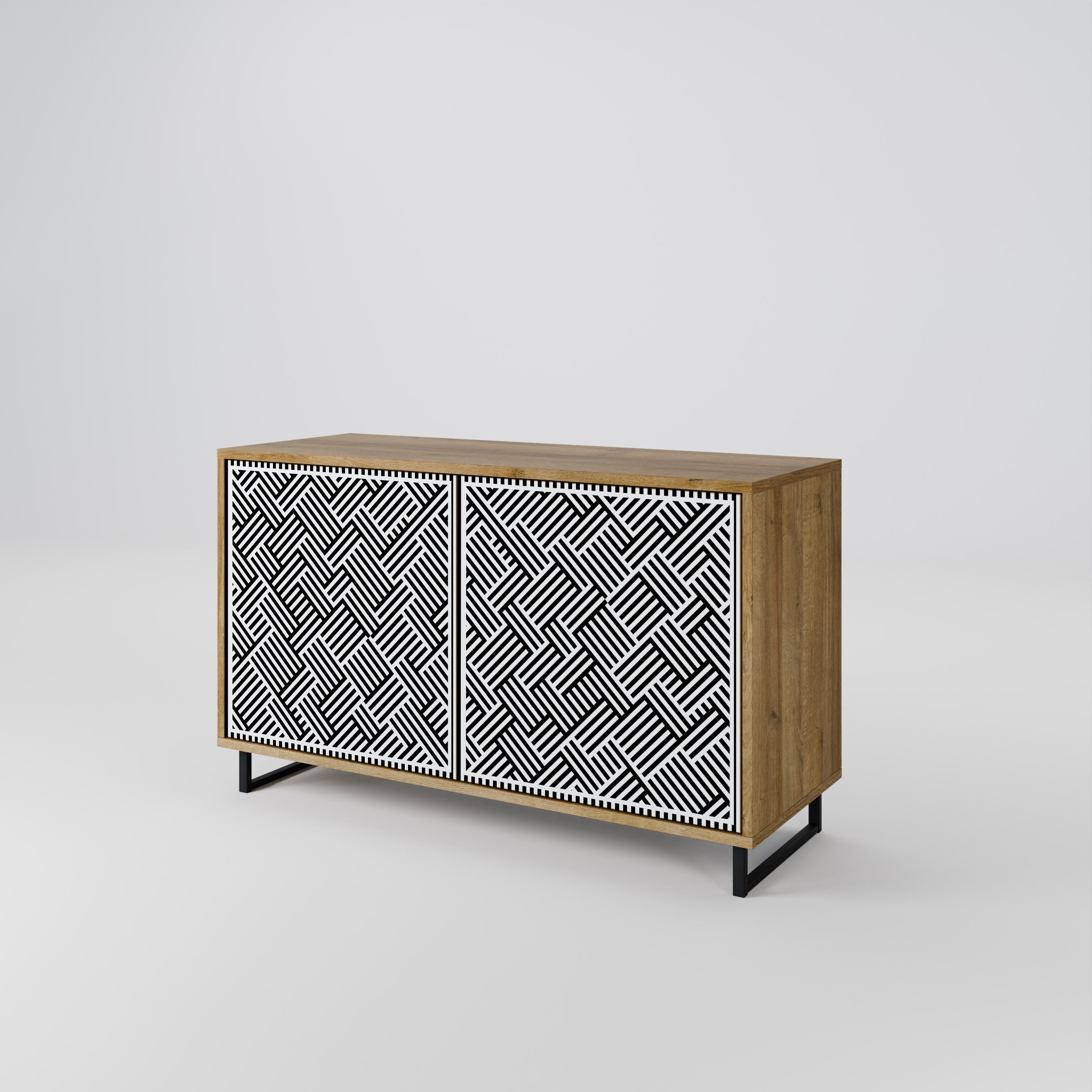 TEMPORARY SEQUENCE 2-Door Sideboard in Oak Effect
