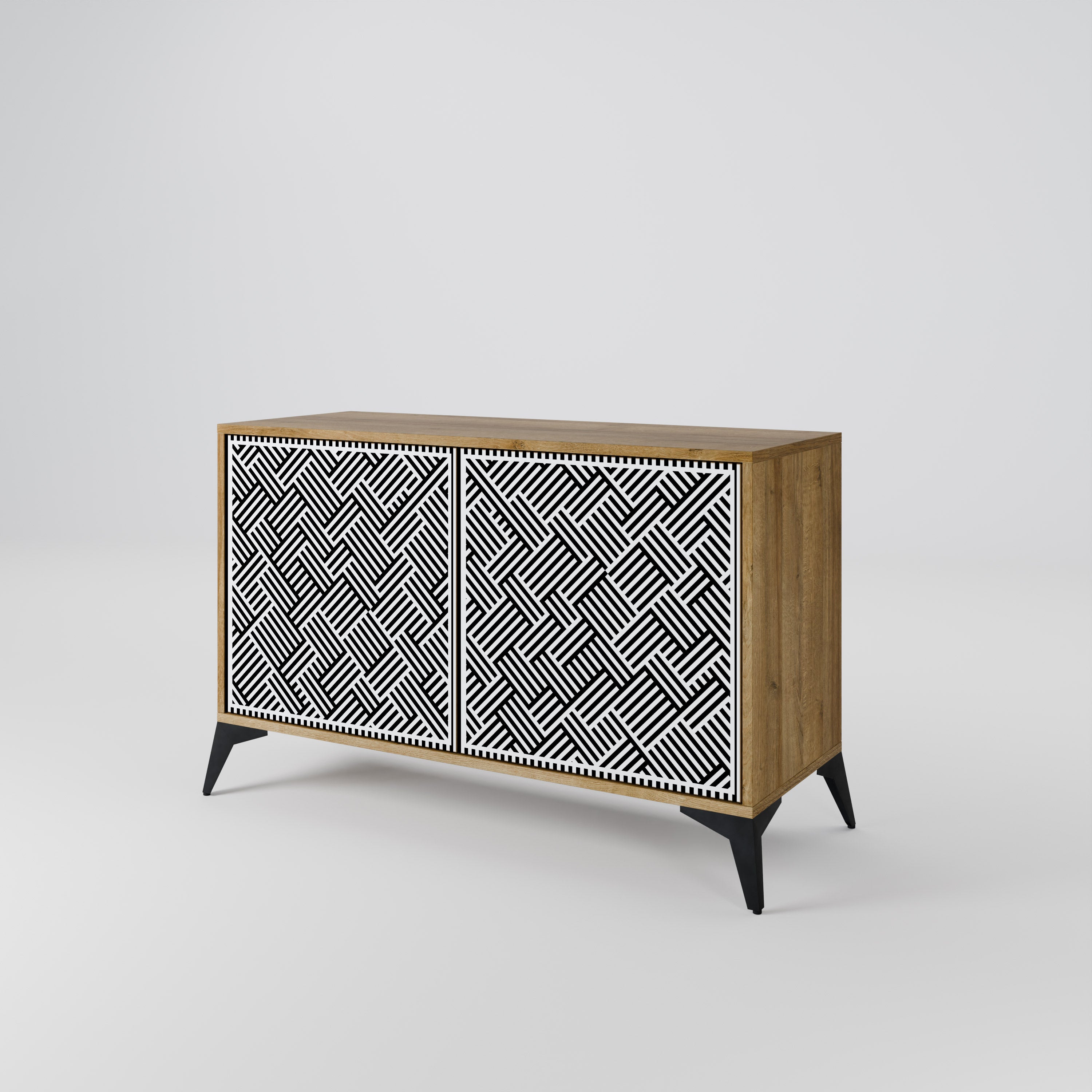 TEMPORARY SEQUENCE 2-Door Sideboard in Oak Effect