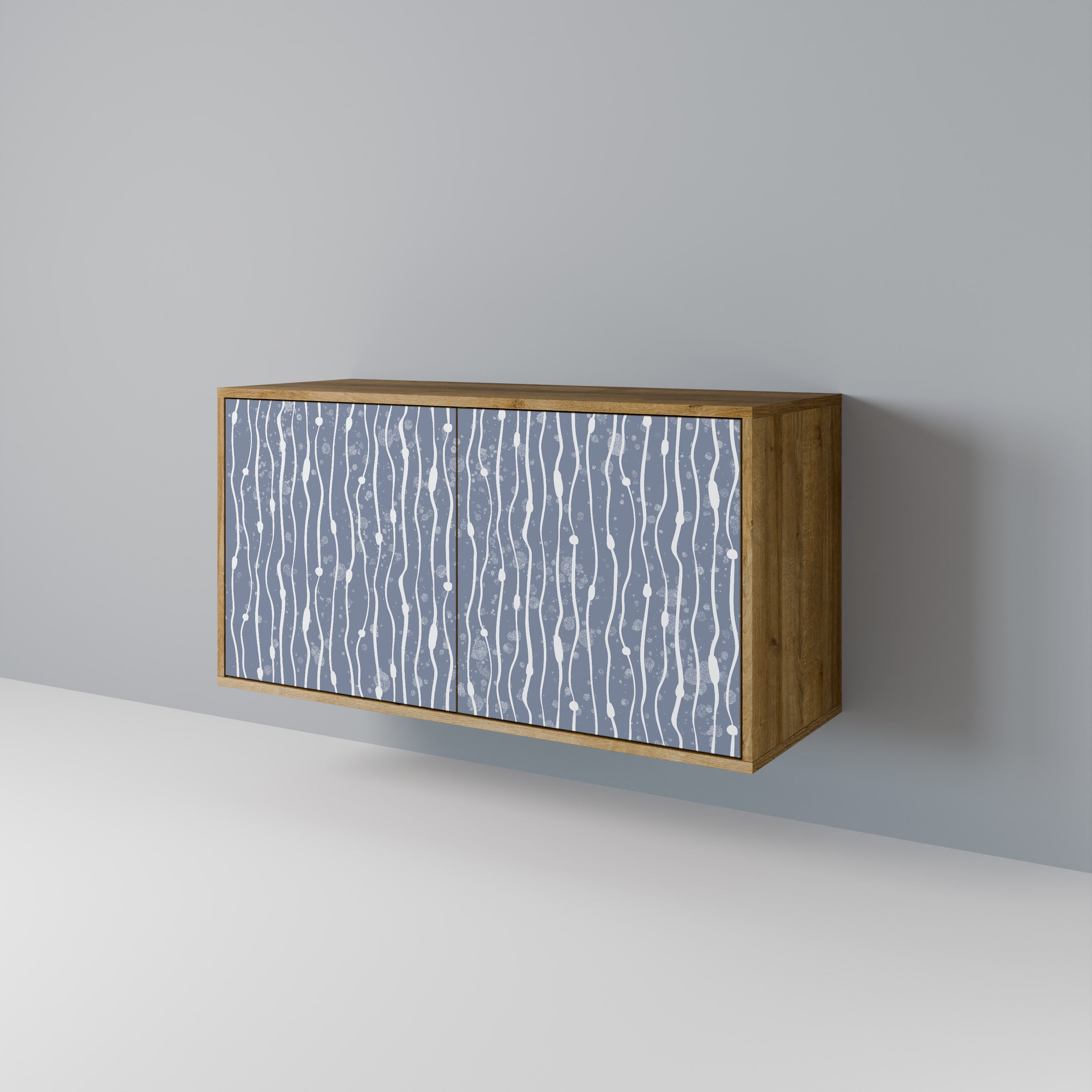 GRAPHITE RAIN Skänk med två dörrar