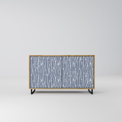 GRAPHITE RAIN 2-dörrars skänk i ekeffekt