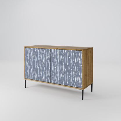 GRAPHITE RAIN 2-dörrars skänk i ekeffekt