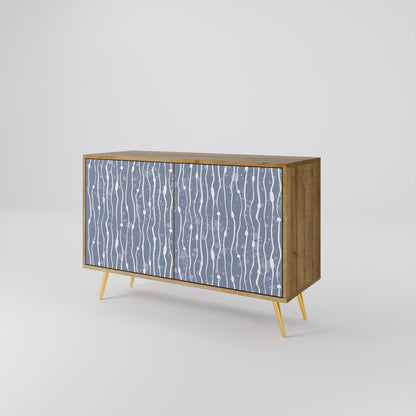 GRAPHITE RAIN 2-dörrars skänk i ekeffekt