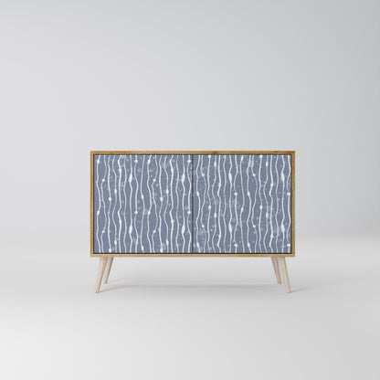 GRAPHITE RAIN 2-dörrars skänk i ekeffekt