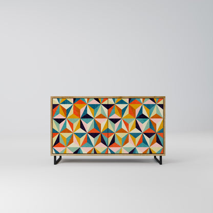 TESSELATE TREASURES 2-dörrars skänk i ekeffekt