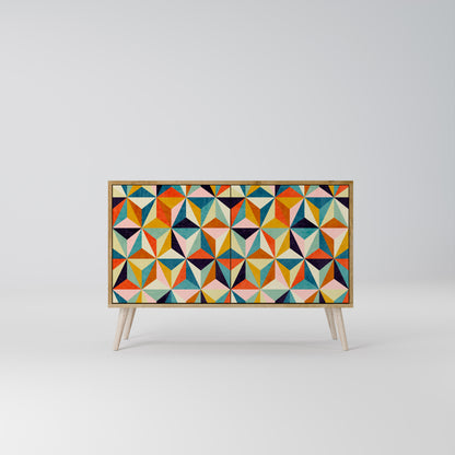 TESSELATE TREASURES 2-dörrars skänk i ekeffekt