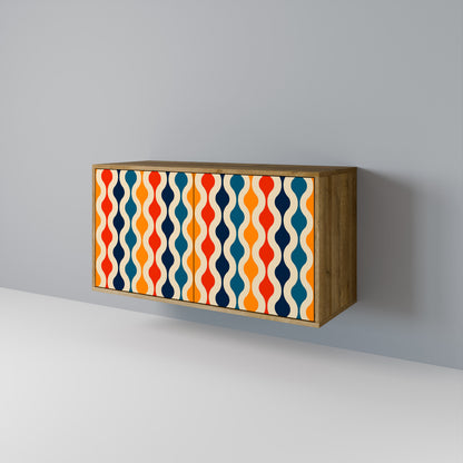COLORFUL NOSTALGIA Skänk med två dörrar