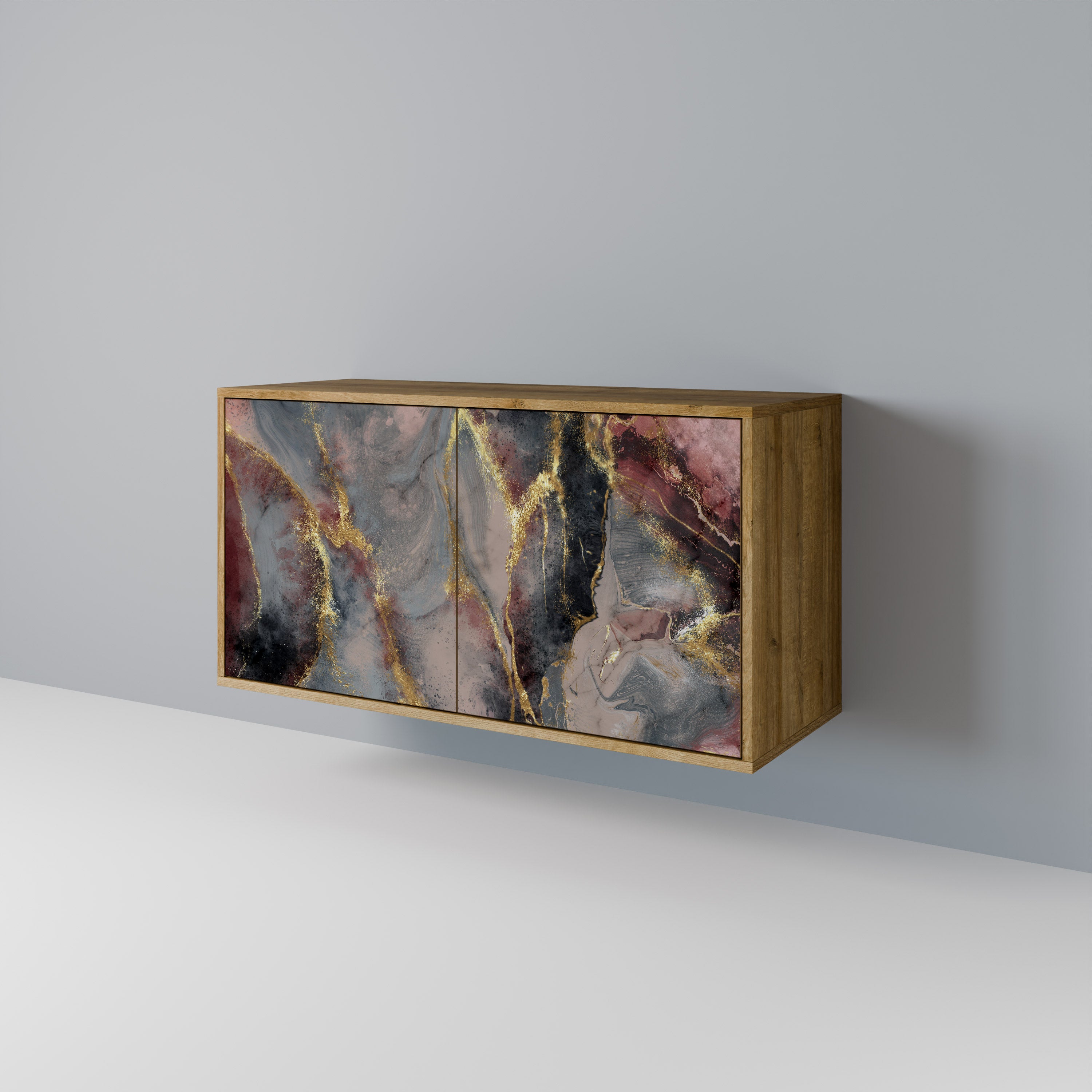 GOLDEN TIDES Skänk med två dörrar