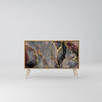 GOLDEN TIDES Skänk med två dörrar