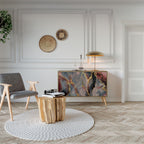 GOLDEN TIDES Skänk med två dörrar