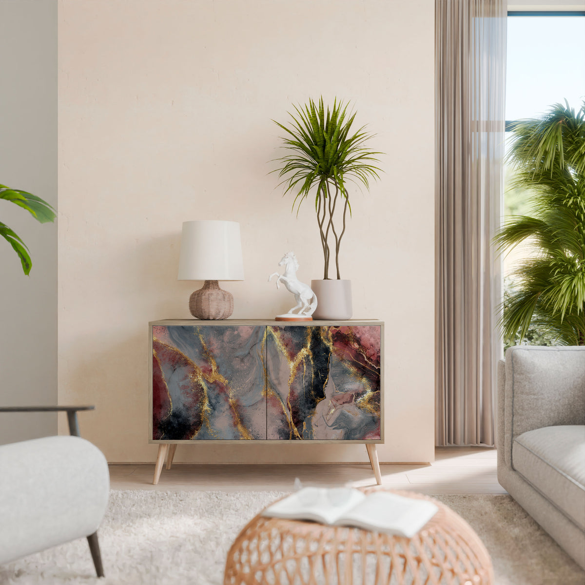 GOLDEN TIDES 2-Door Sideboard
