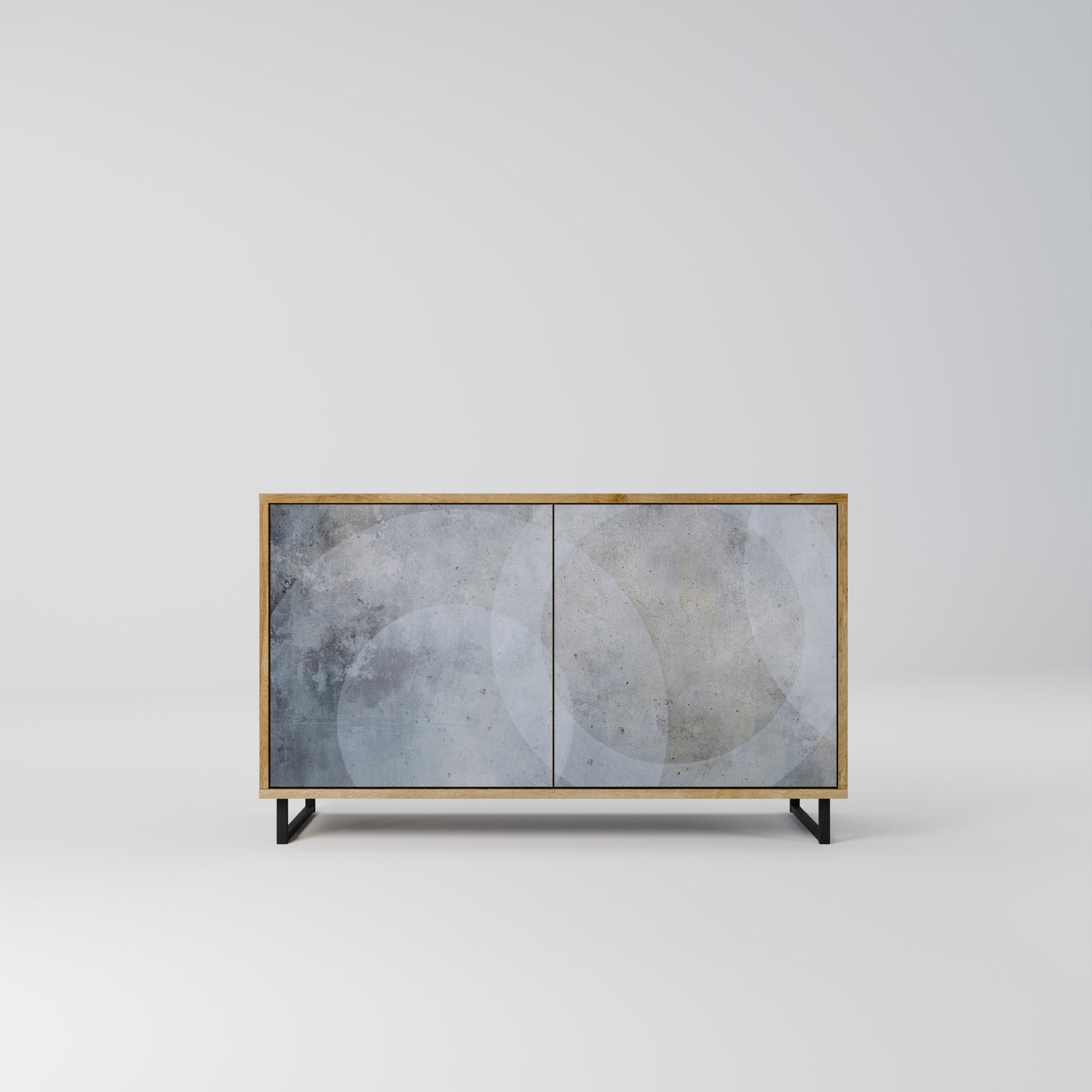 MUTED ARC 2-Door Sideboard in Oak Effect