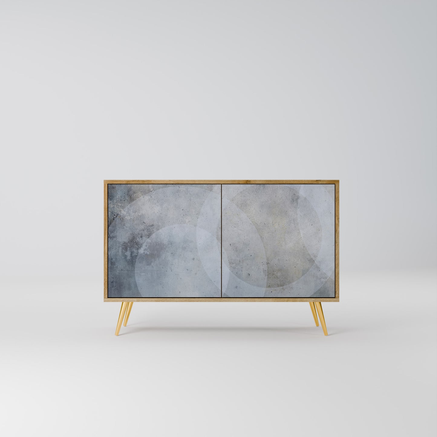 MUTED ARC 2-Door Sideboard in Oak Effect