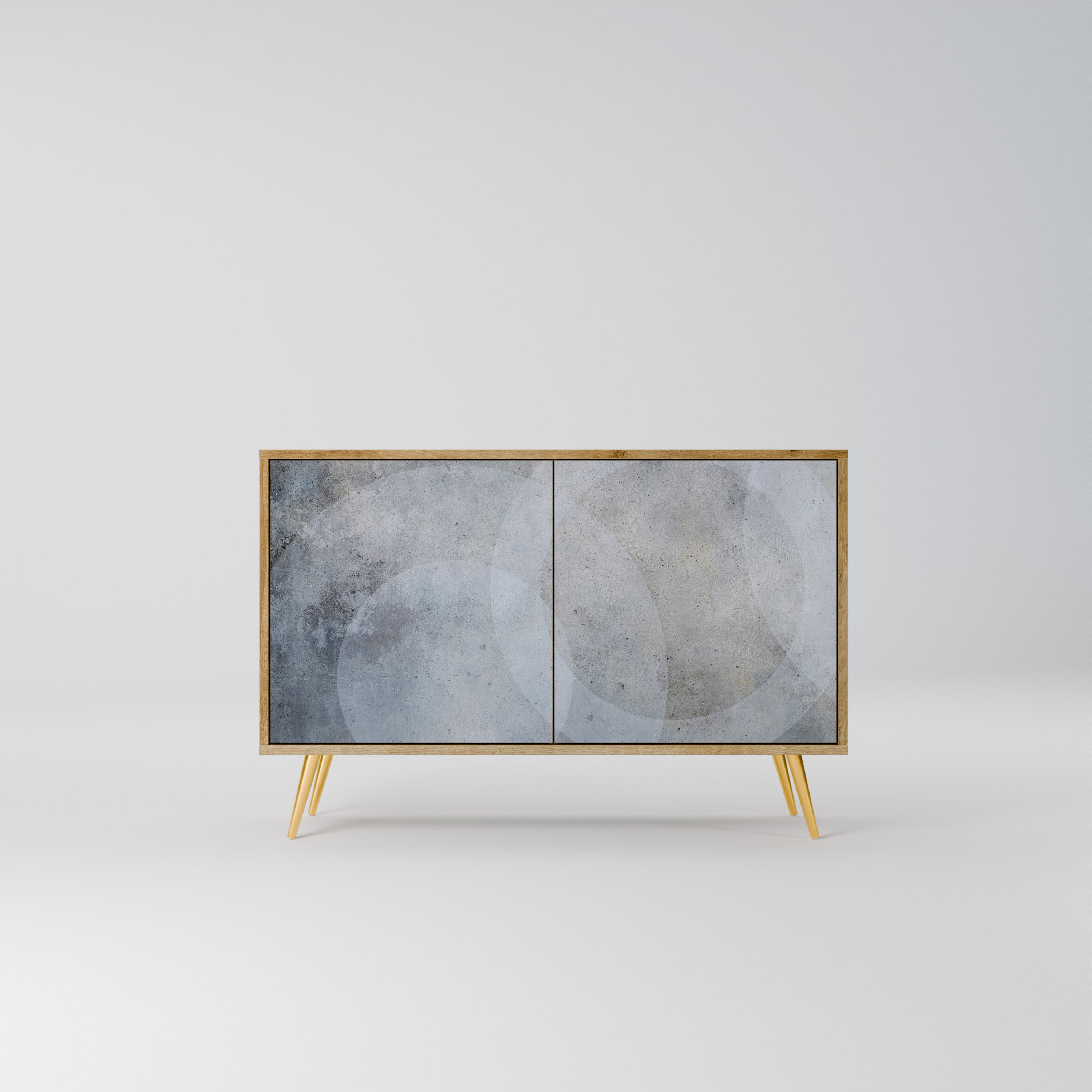 MUTED ARC 2-Door Sideboard in Oak Effect