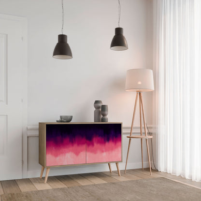 AURORA BOREALIS 2-dörrars skänk i ekeffekt