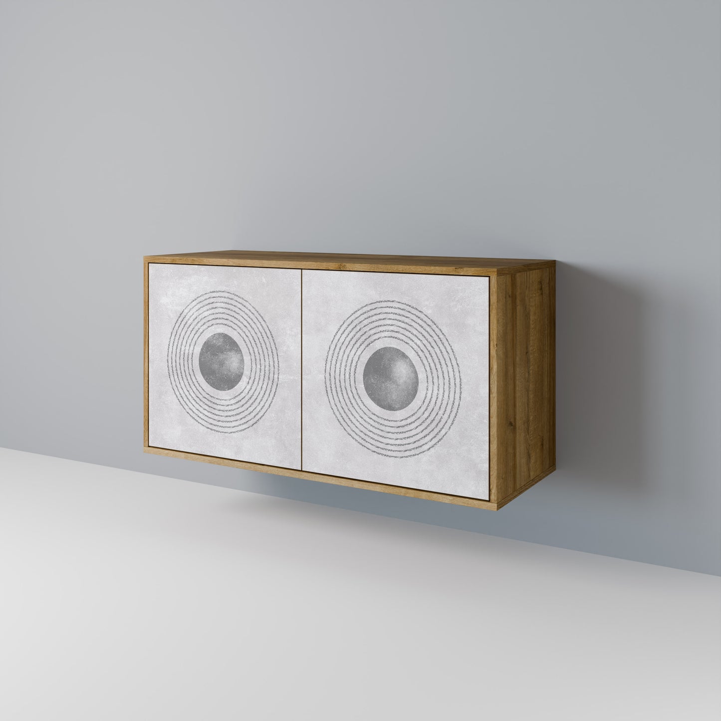 SOLID CIRCLES Skänk med två dörrar