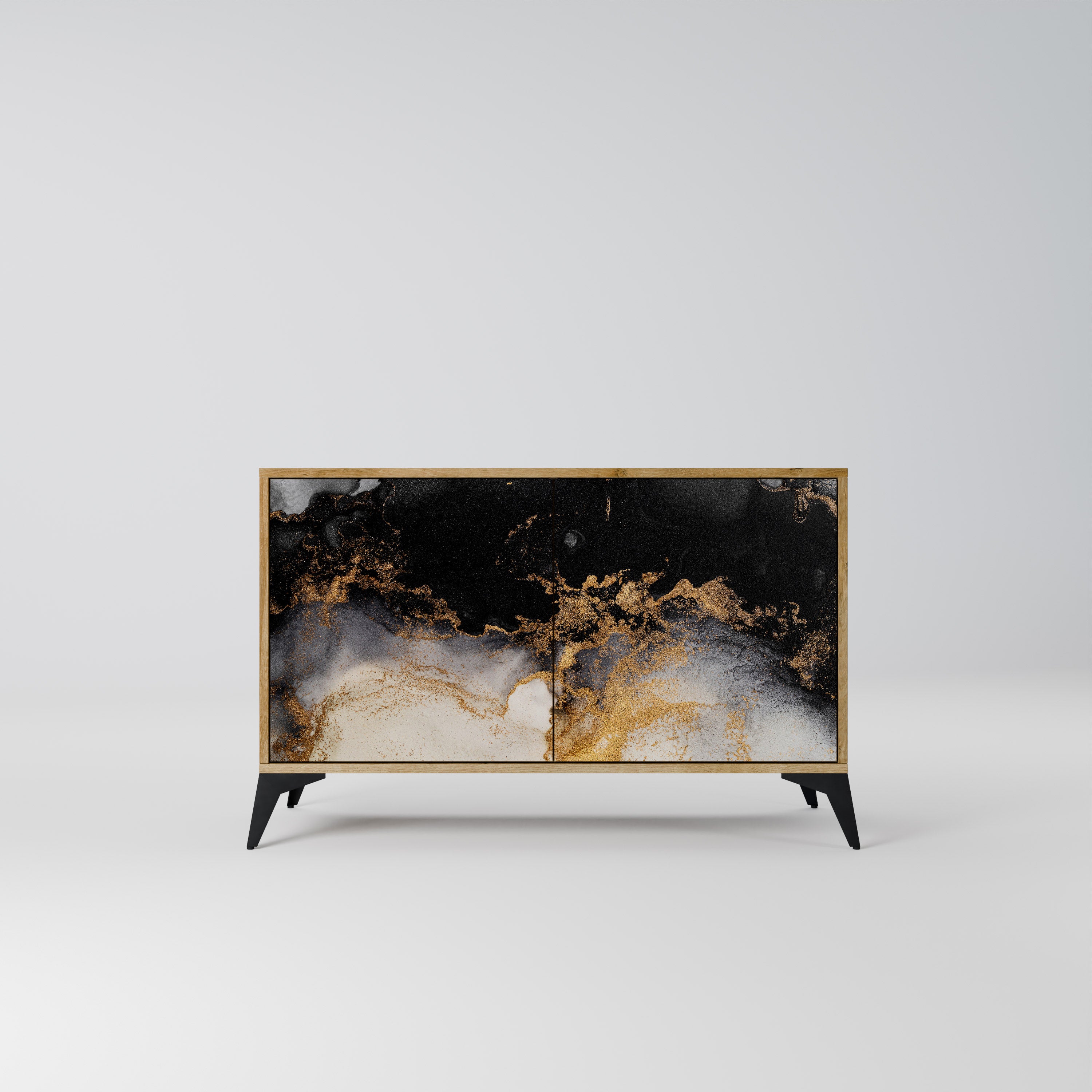 MARBLE OF TOMMORROW 2-Door Sideboard in Oak Effect