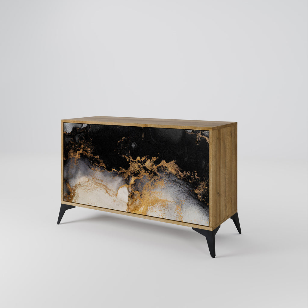 MARBLE OF TOMMORROW 2-Door Sideboard in Oak Effect