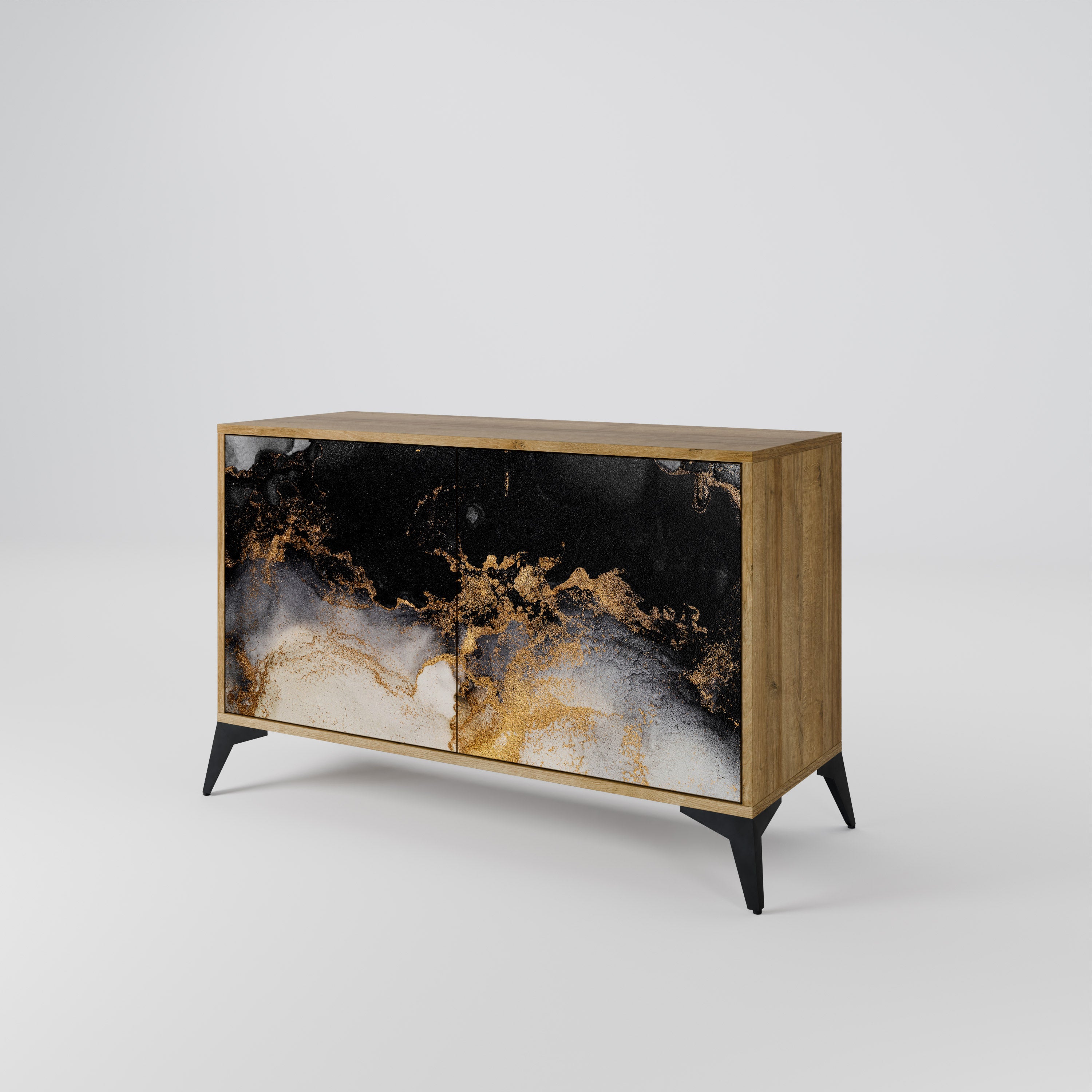 MARBLE OF TOMMORROW 2-Door Sideboard in Oak Effect