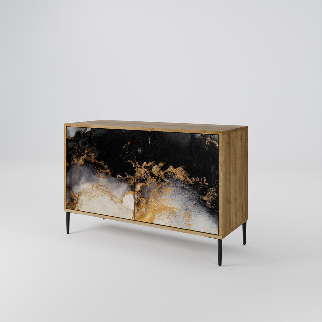 MARBLE OF TOMMORROW 2-Door Sideboard in Oak Effect
