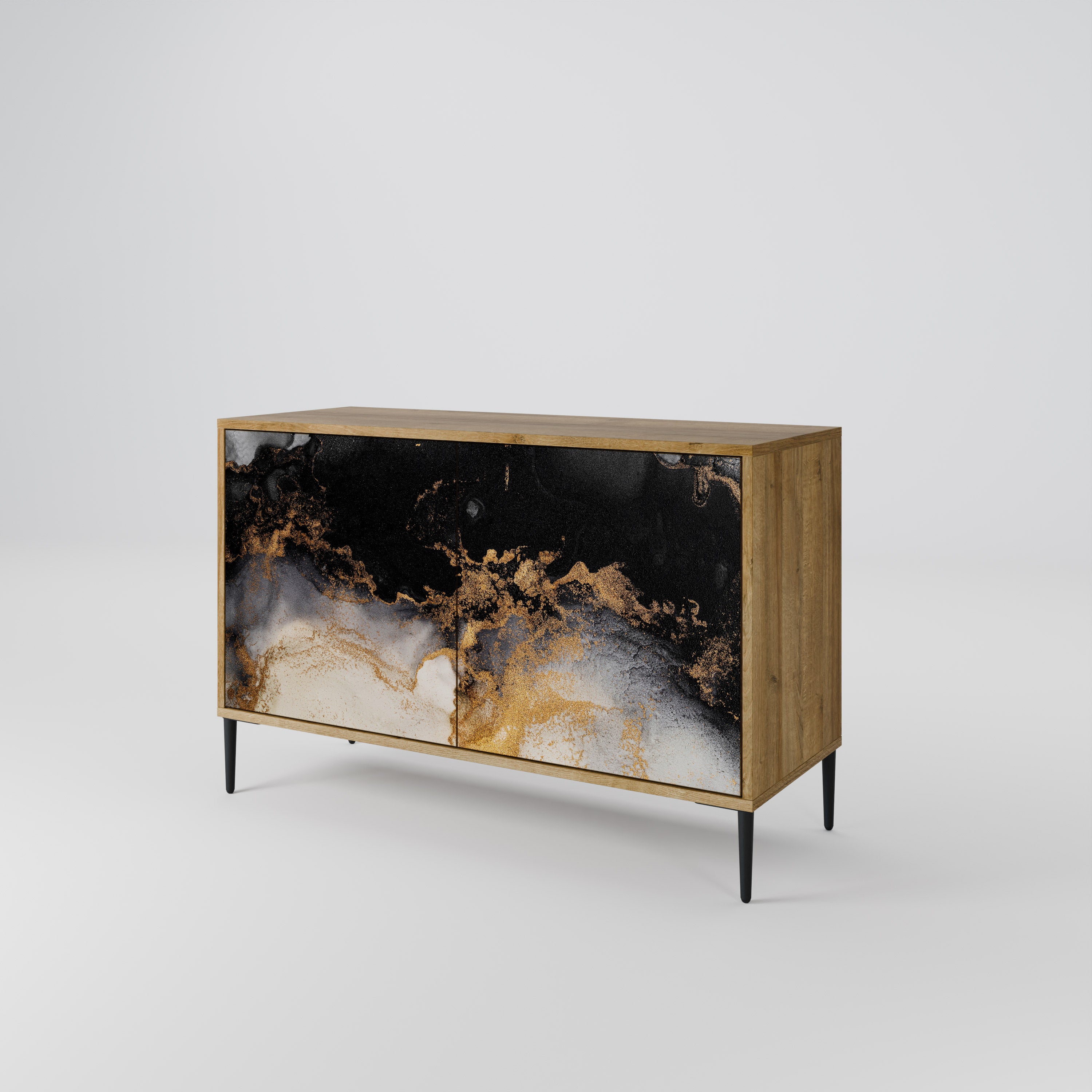 MARBLE OF TOMMORROW 2-Door Sideboard in Oak Effect