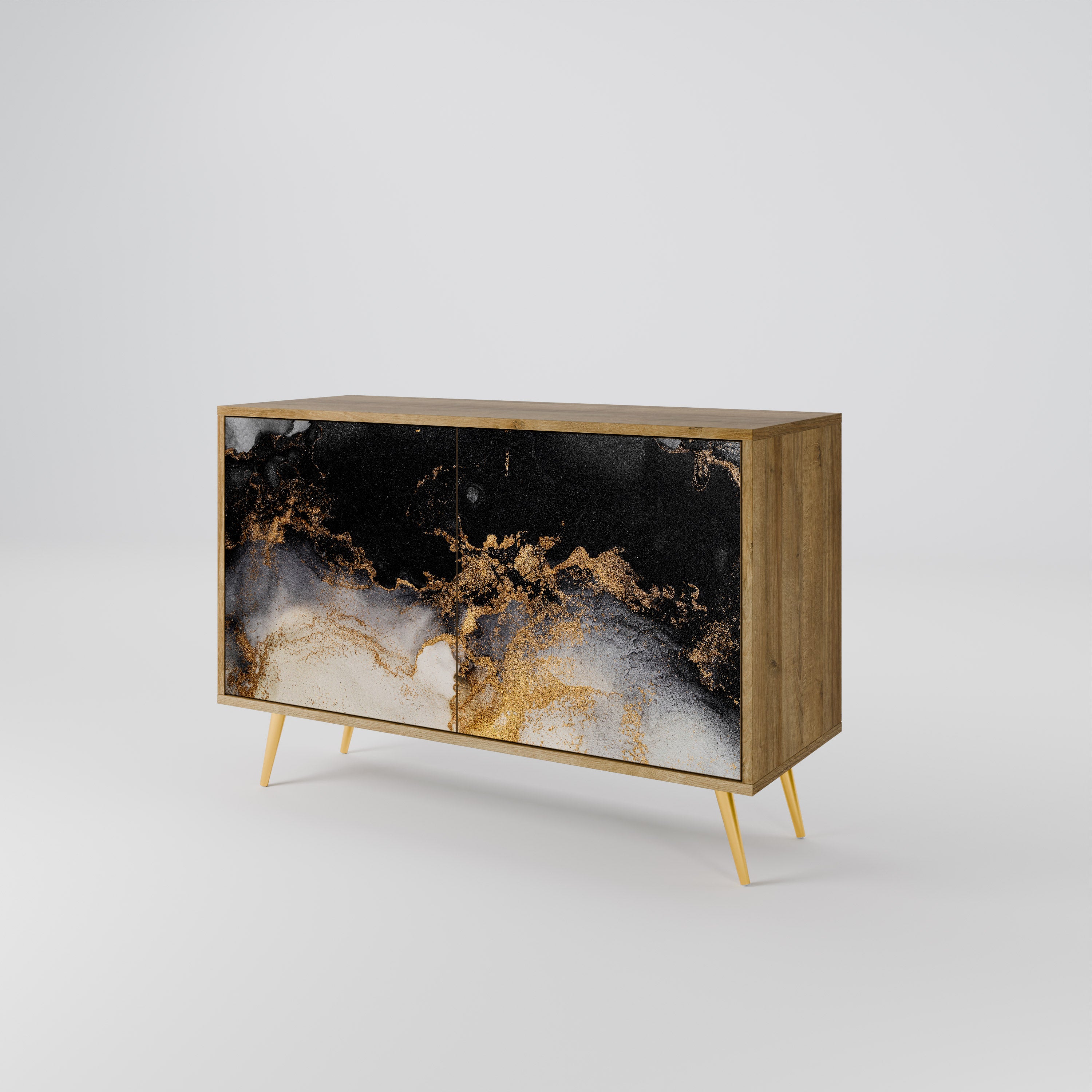 MARBLE OF TOMMORROW 2-Door Sideboard in Oak Effect