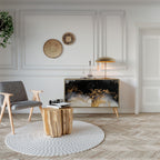 MARBLE OF TOMMORROW Skänk med två dörrar