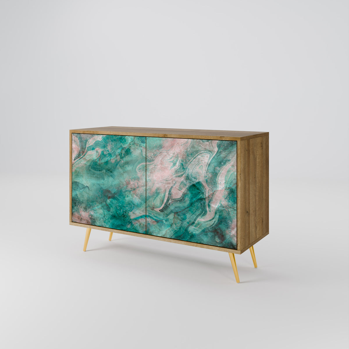 ABSTRACT ALCHEMY Skänk med två dörrar