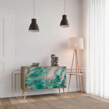 ABSTRACT ALCHEMY 2-Door Sideboard in Oak Effect