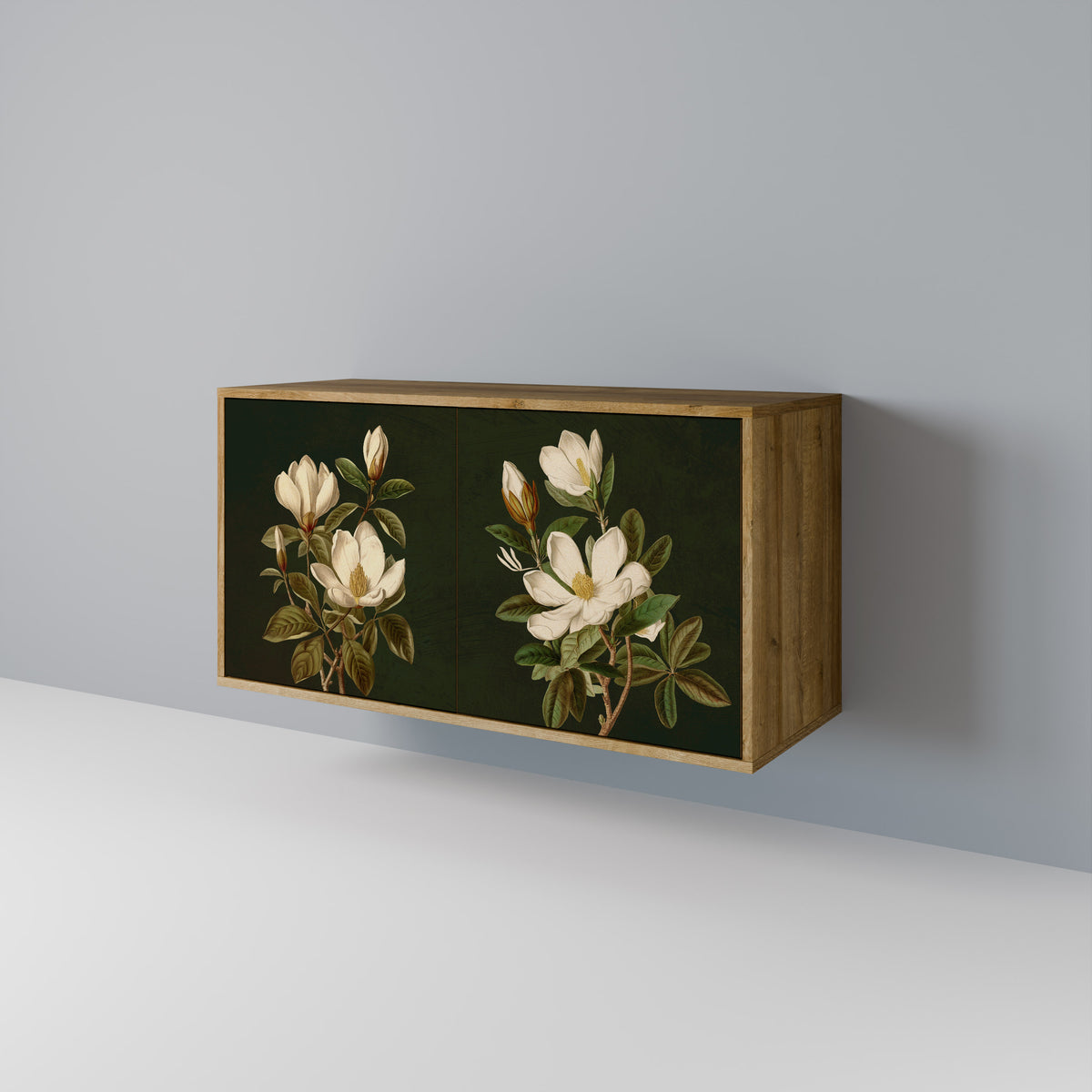 FLORAL NOIR Skänk med två dörrar