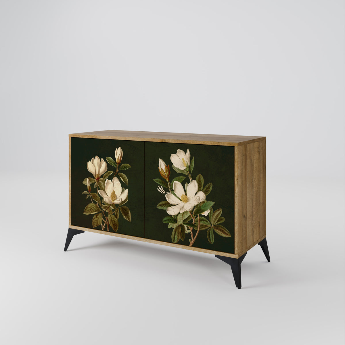 FLORAL NOIR Skänk med två dörrar