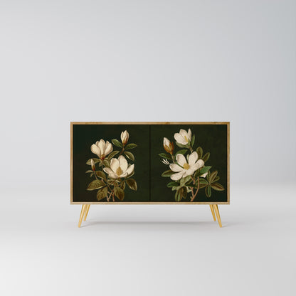 FLORAL NOIR 2-Door Sideboard in Oak Effect
