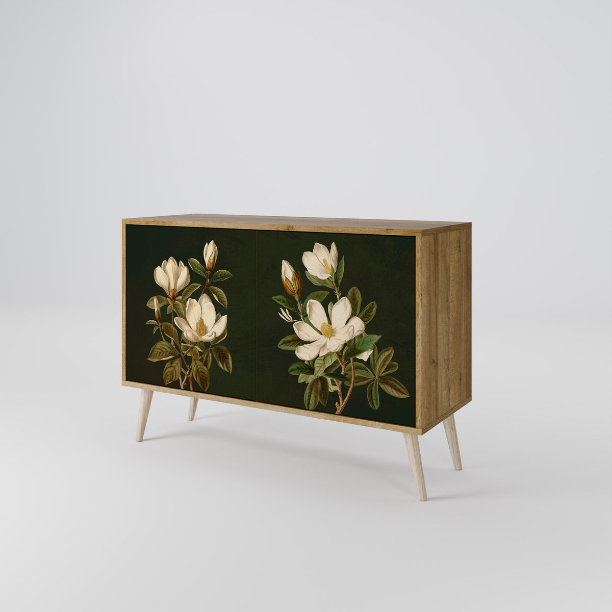 FLORAL NOIR Skänk med två dörrar