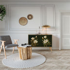 FLORAL NOIR Skänk med två dörrar