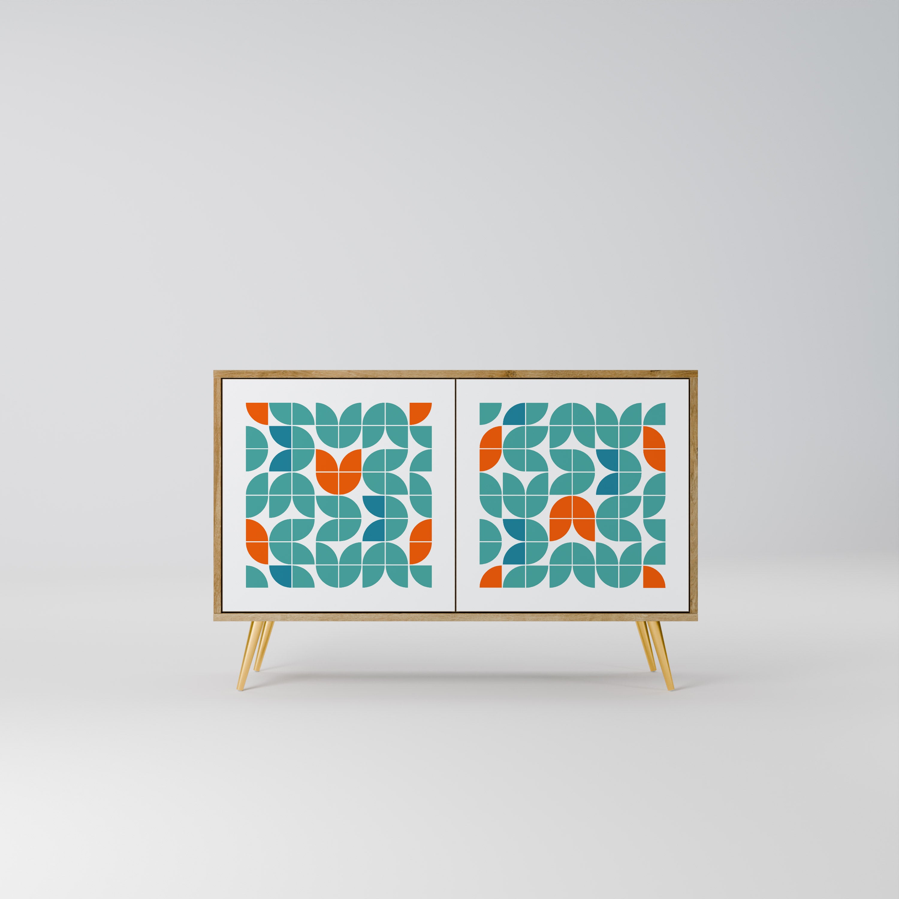 BE THE CHANGE 2-Door Sideboard in Oak Effect