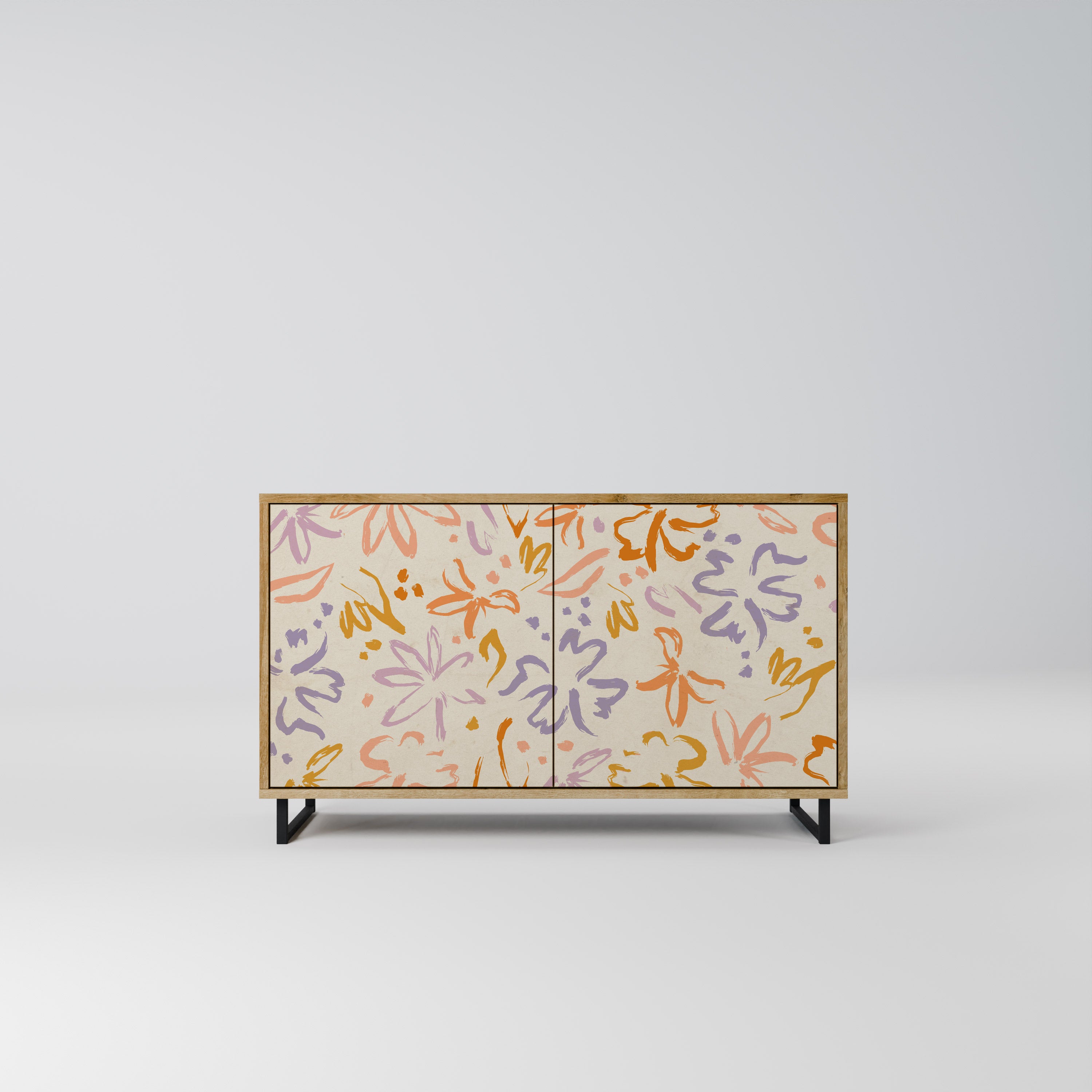 SPRING WHIMSY 2-Door Sideboard in Oak Effect