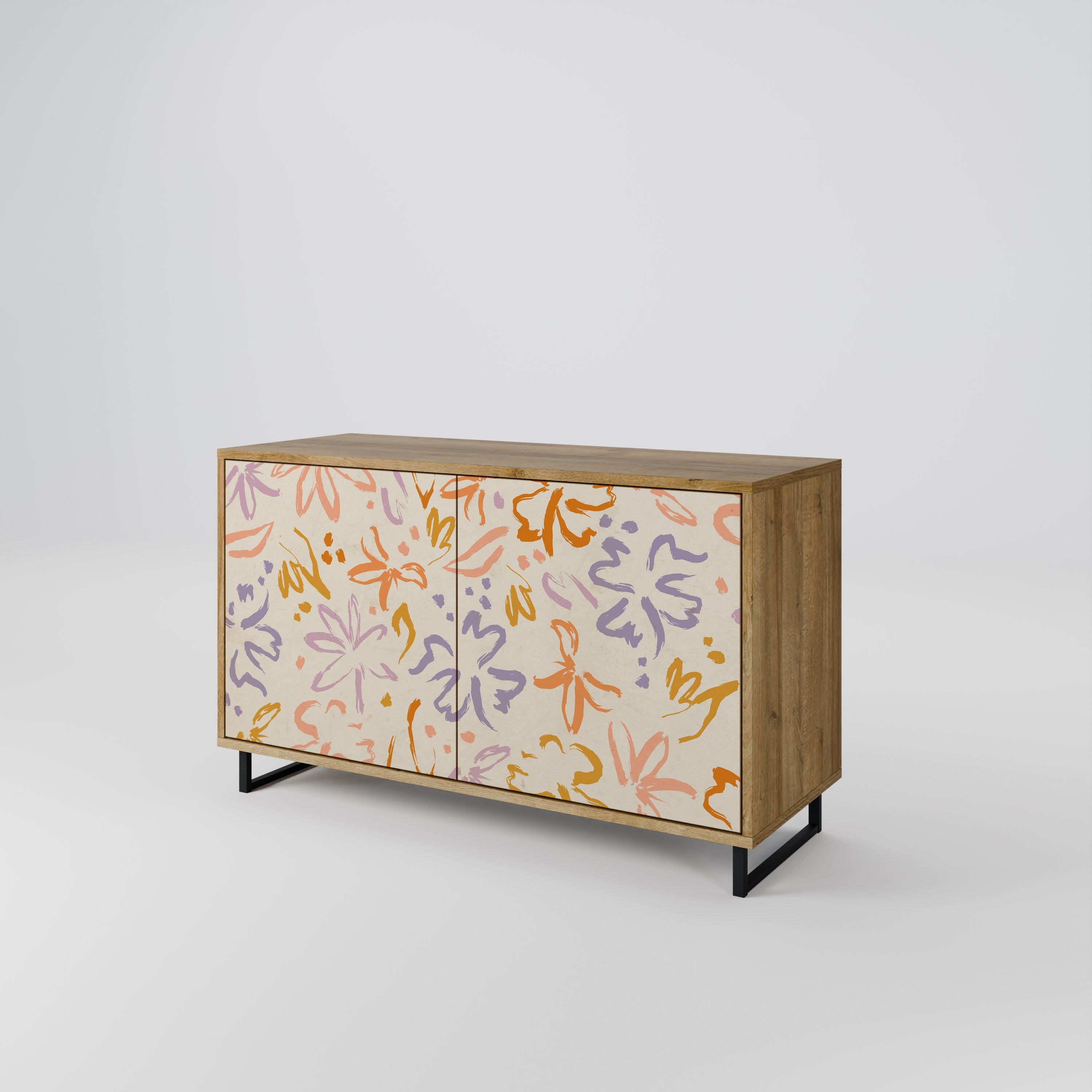 SPRING WHIMSY 2-Door Sideboard in Oak Effect
