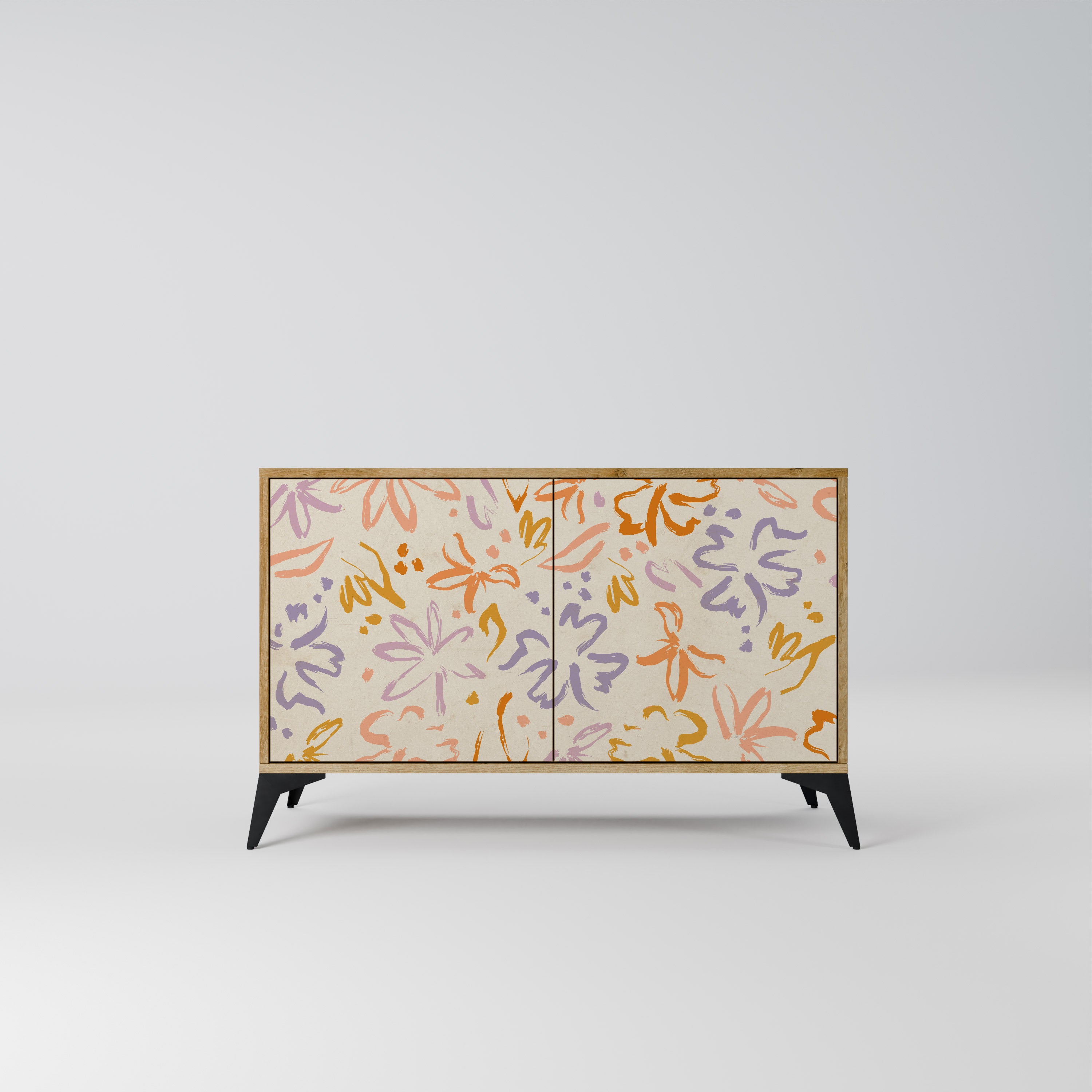 SPRING WHIMSY 2-Door Sideboard in Oak Effect