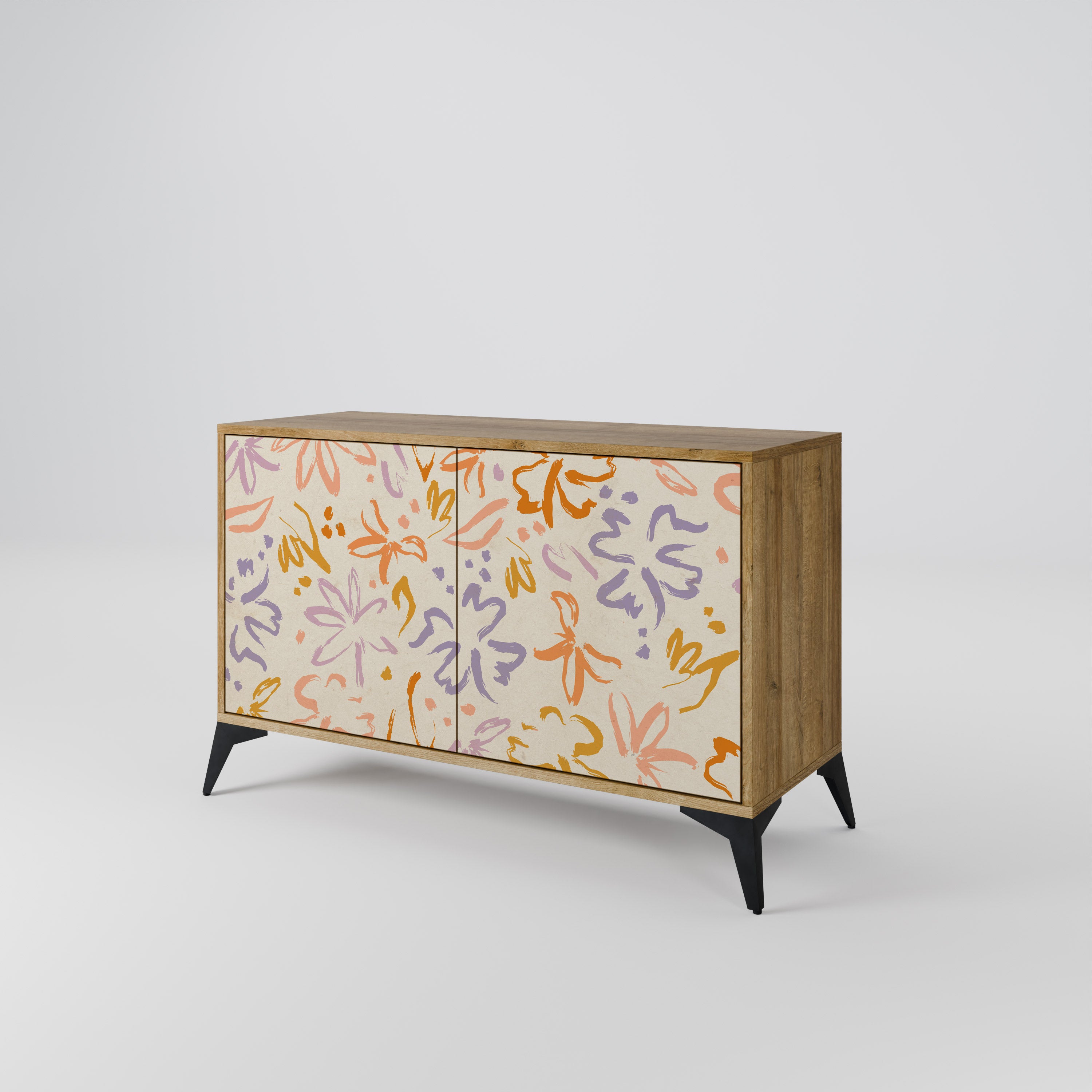 SPRING WHIMSY 2-Door Sideboard in Oak Effect