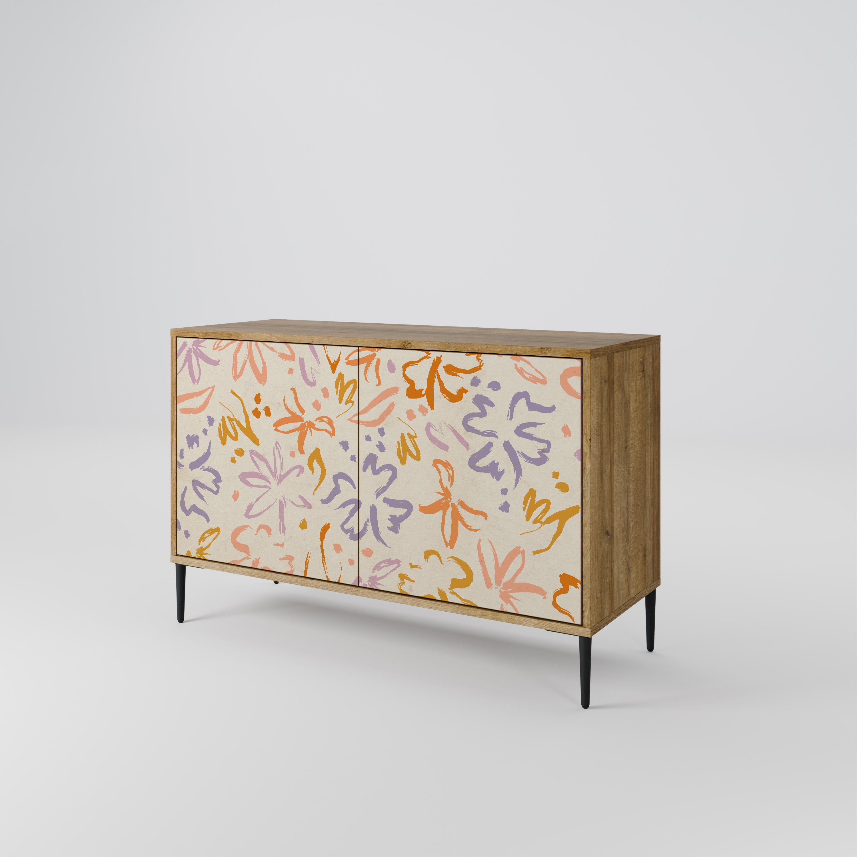SPRING WHIMSY 2-Door Sideboard in Oak Effect