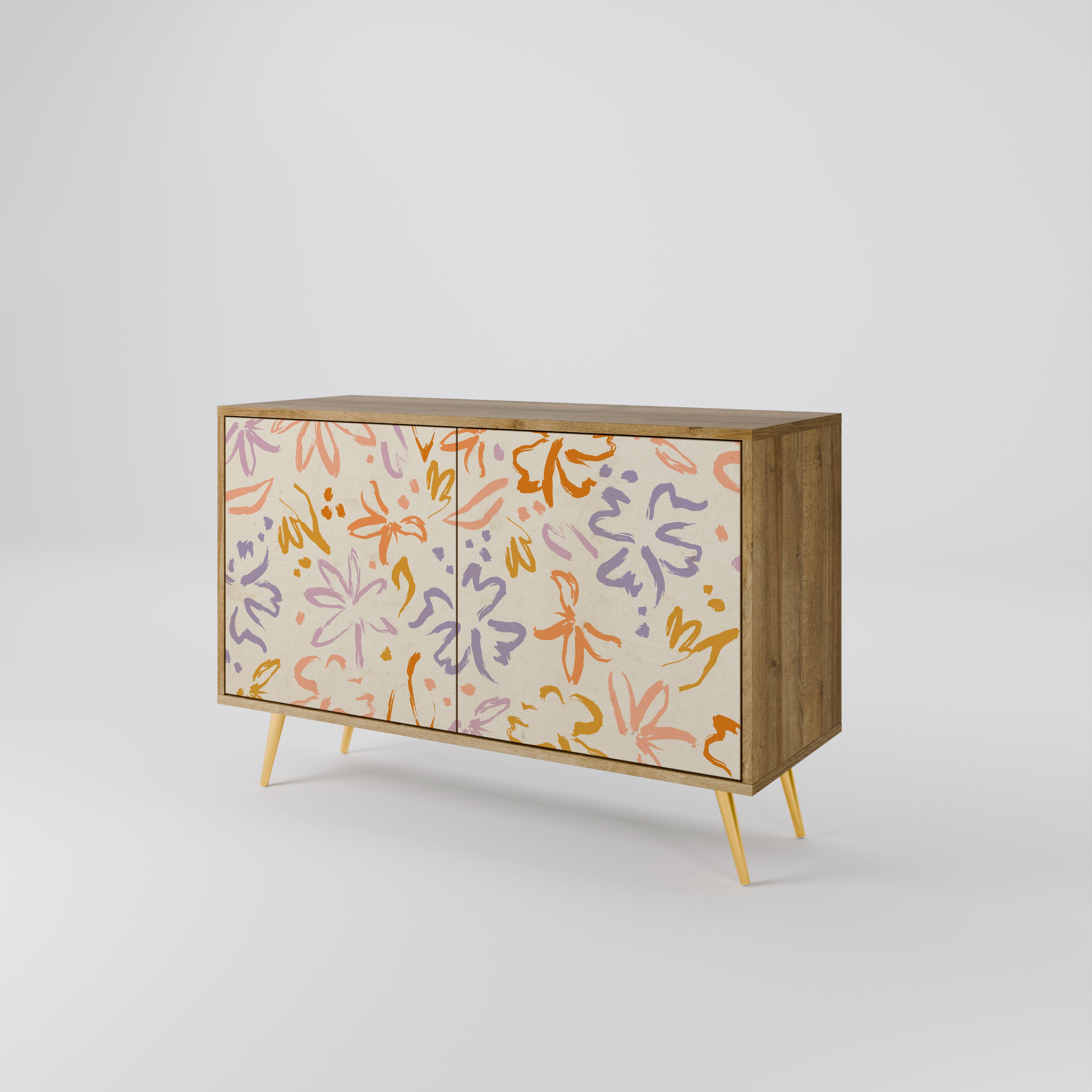 SPRING WHIMSY 2-Door Sideboard in Oak Effect