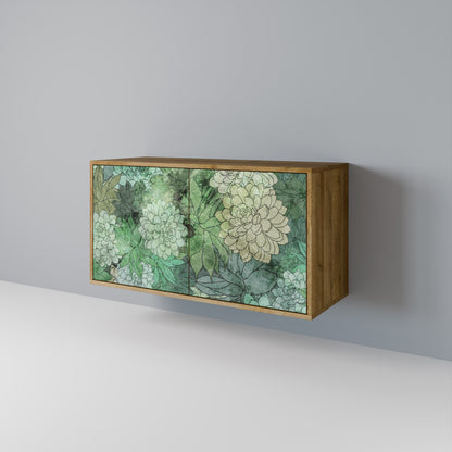 SUCCULENT CLUSTER Skänk med två dörrar